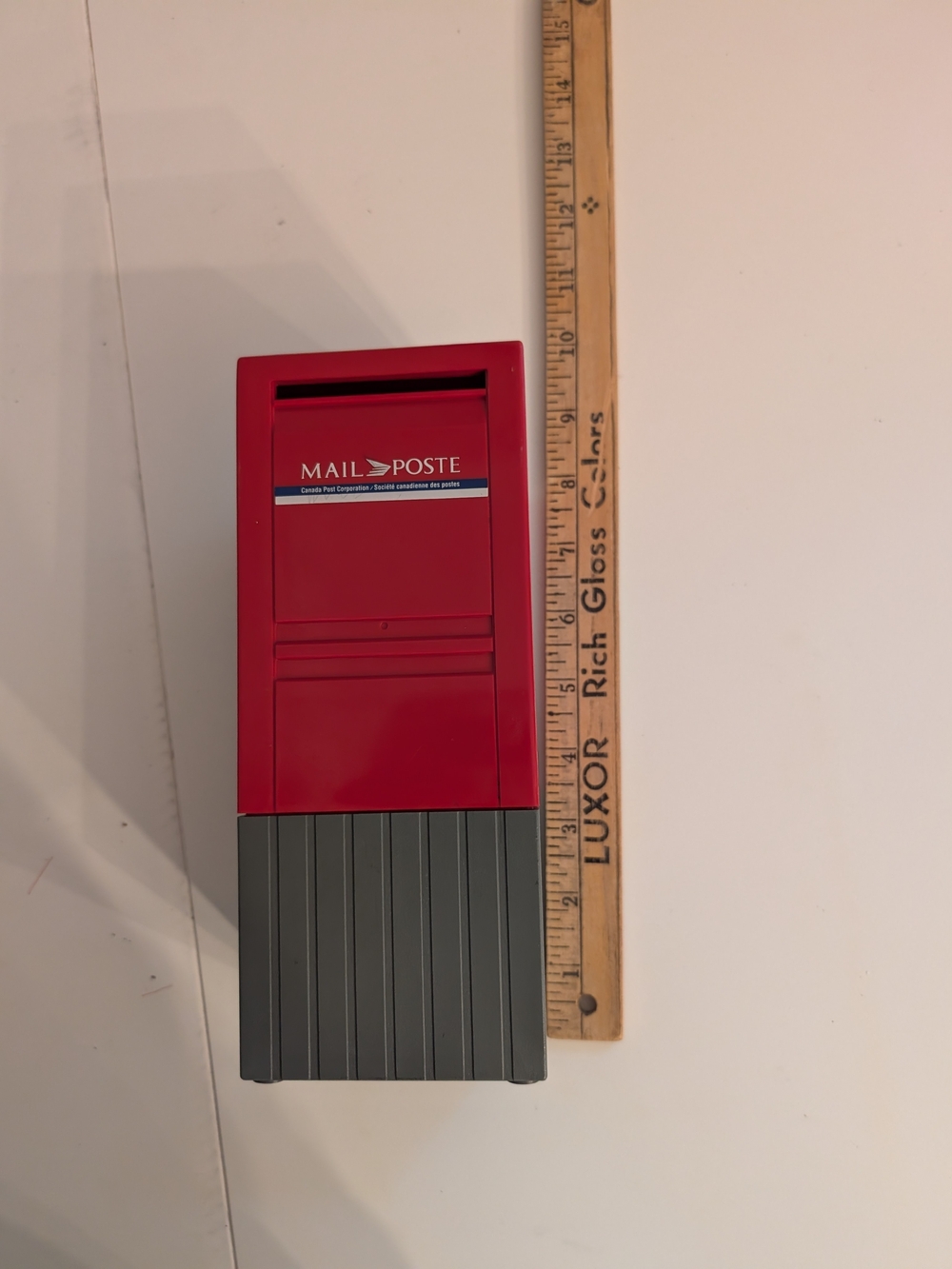 Red Canada Post Mail Slot Piggy Bank